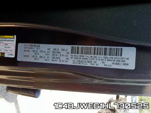 1C4BJWEG1HL730525 фото 2