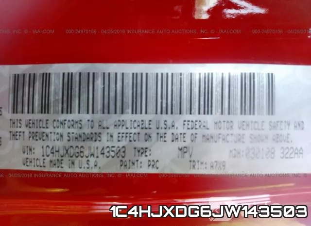 1C4HJXDG6JW143503 фото 9
