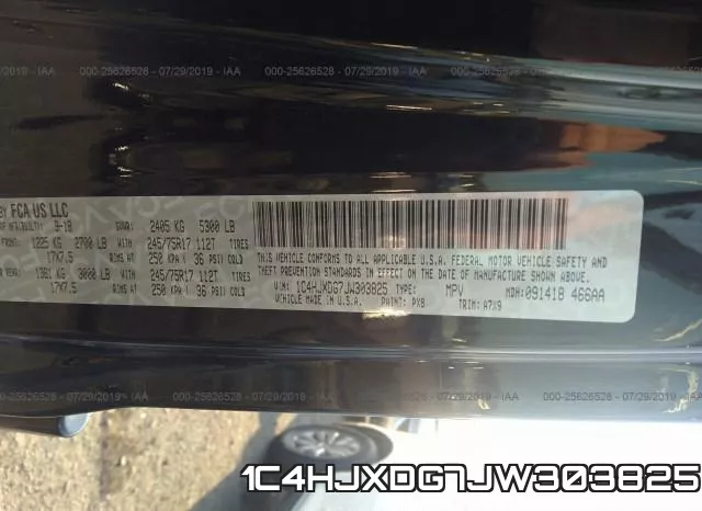1C4HJXDG7JW303825 фото 10