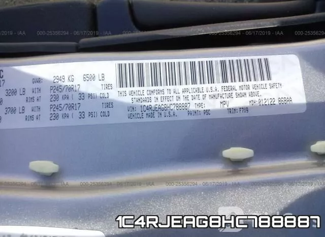 1C4RJEAG8HC788887 фото 10