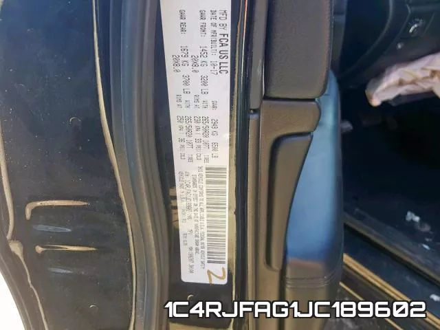 1C4RJFAG1JC189602 фото 2