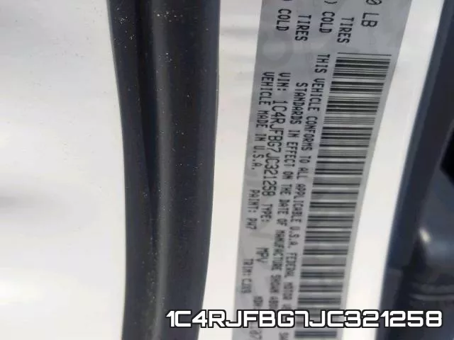 1C4RJFBG7JC321258 фото 2