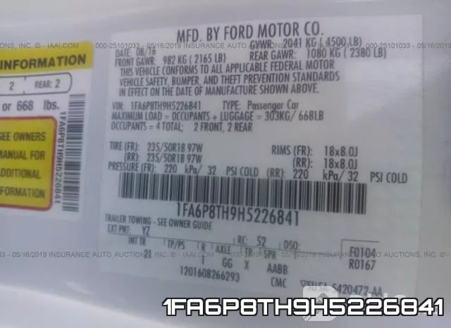 1FA6P8TH9H5226841 фото 10