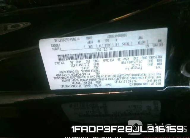 1FADP3F28JL316159 фото 10