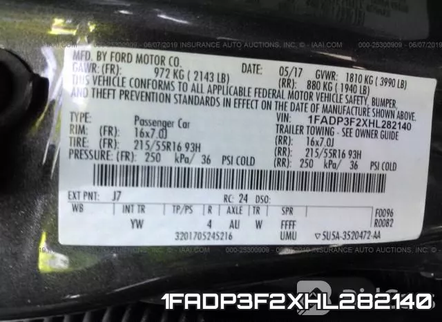 1FADP3F2XHL282140 фото 10
