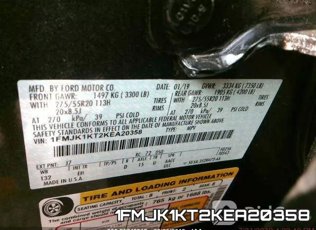 1FMJK1KT2KEA20358 фото 10