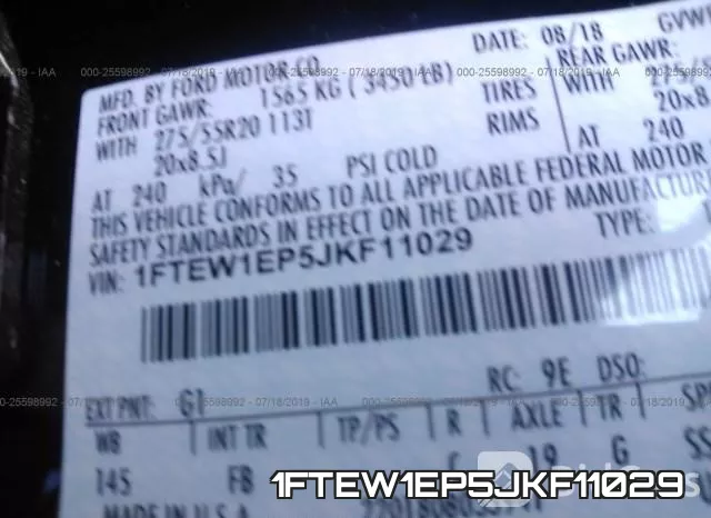 1FTEW1EP5JKF11029 фото 10