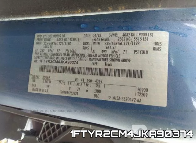 1FTYR2CM4JKA90374 фото 10
