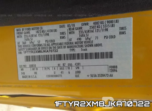1FTYR2XM8JKA70722 фото 10