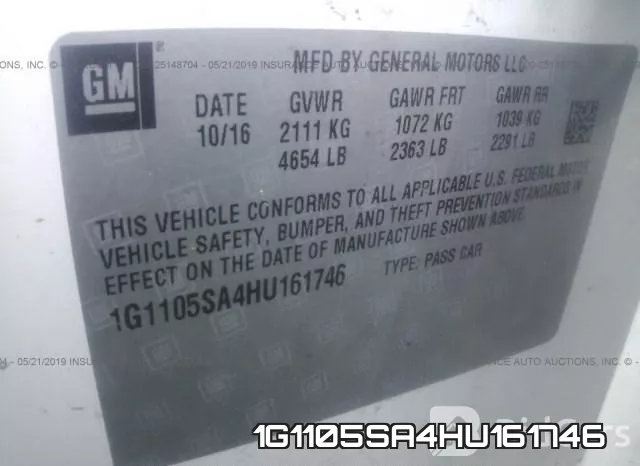 1G1105SA4HU161746 фото 10