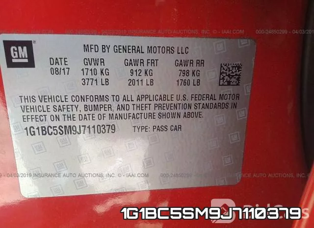 1G1BC5SM9J7110379 фото 9