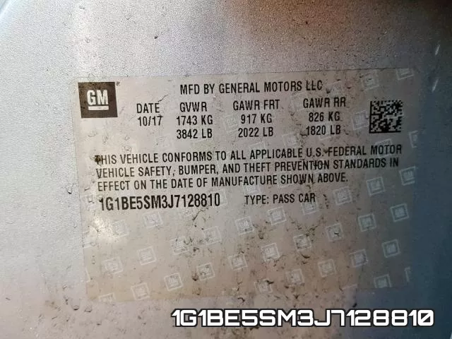 1G1BE5SM3J7128810 фото 2