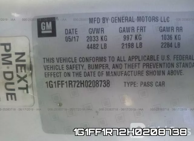 1G1FF1R72H0208738 фото 10