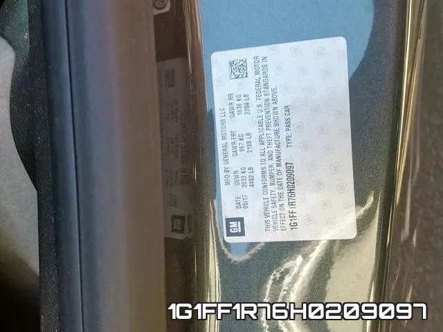 1G1FF1R76H0209097 фото 2
