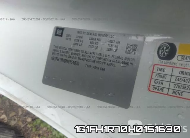 1G1FH1R70H0151630 фото 10