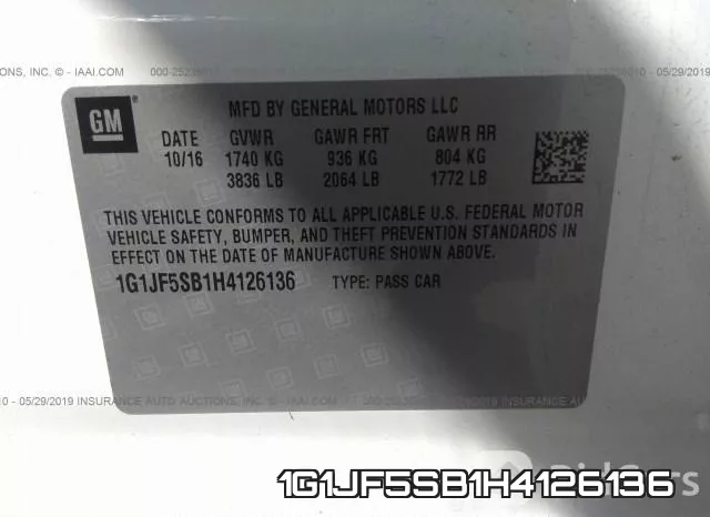 1G1JF5SB1H4126136 фото 10