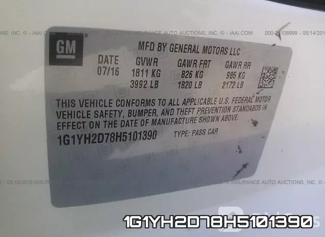 1G1YH2D78H5101390 фото 10