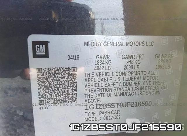 1G1ZB5ST0JF216590 фото 10