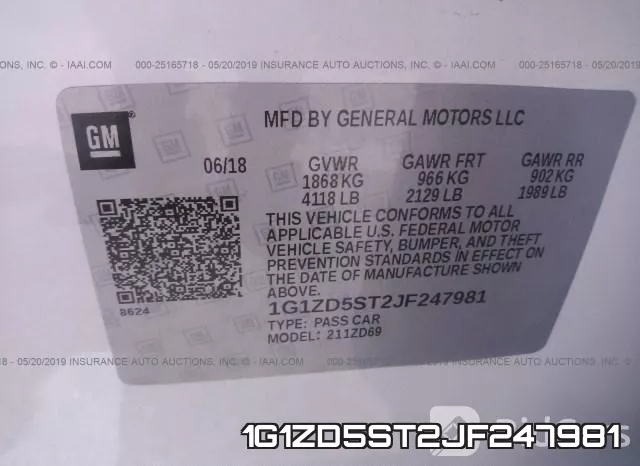 1G1ZD5ST2JF247981 фото 10