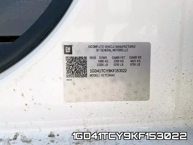 1GD41TCY9KF153022 фото 2