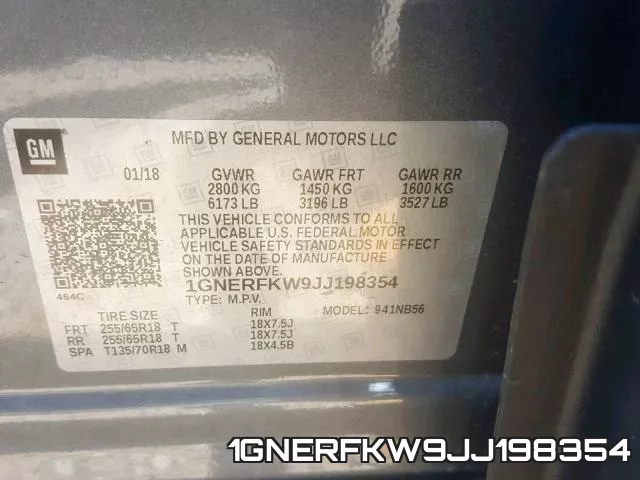 1GNERFKW9JJ198354 фото 2