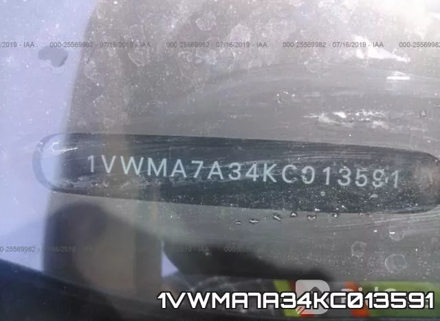1VWMA7A34KC013591 фото 10