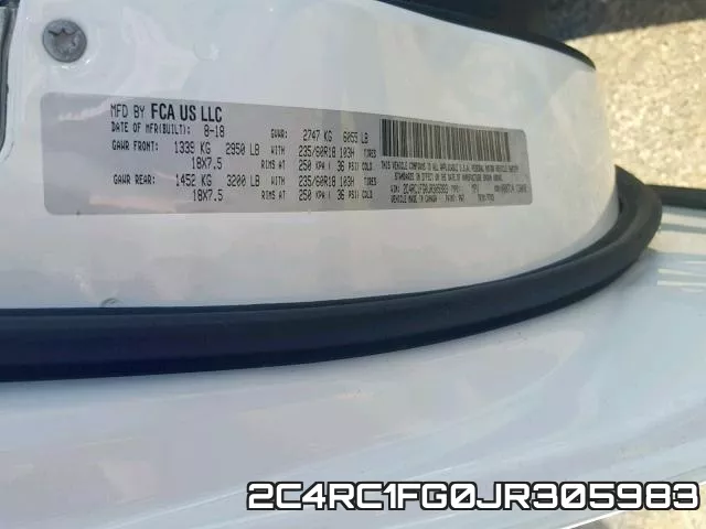 2C4RC1FG0JR305983 фото 2