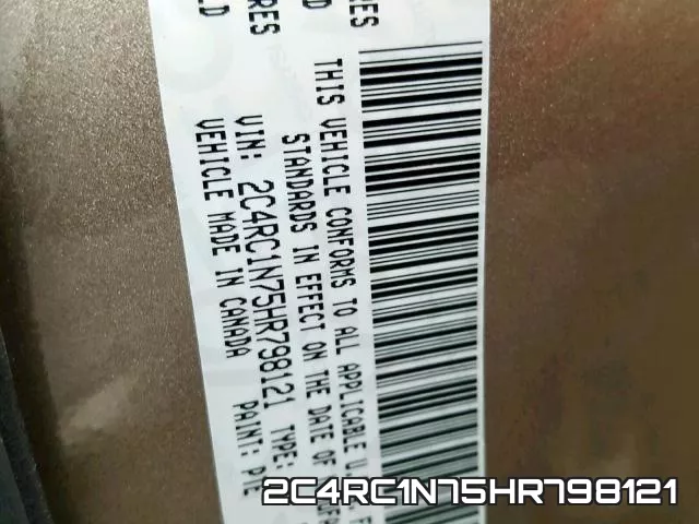 2C4RC1N75HR798121 фото 2