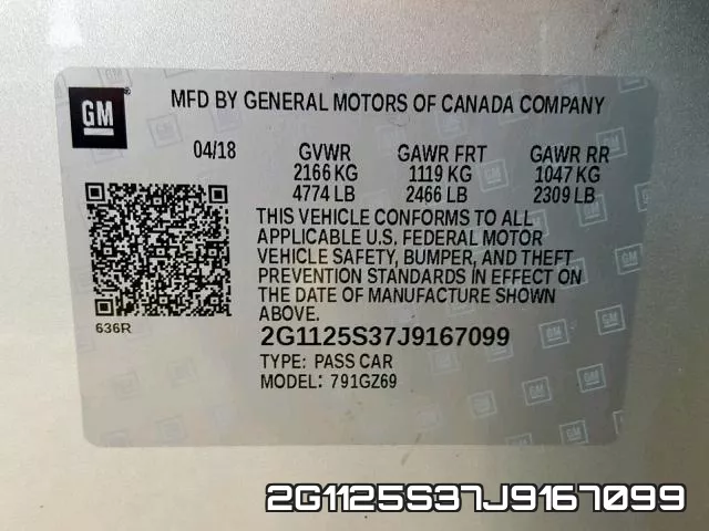 2G1125S37J9167099 фото 2