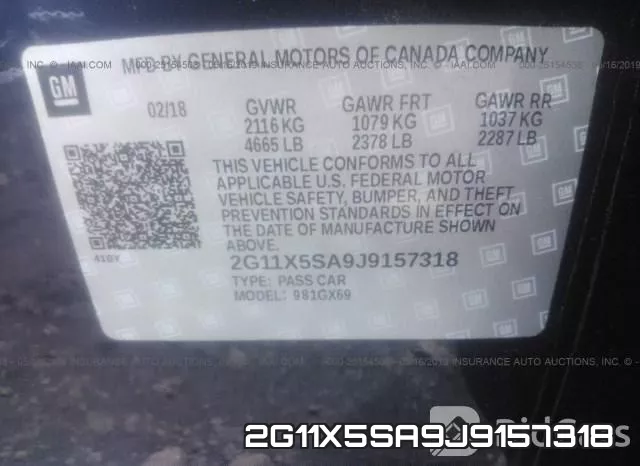 2G11X5SA9J9157318 фото 10