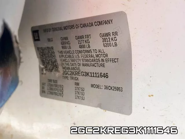 2GC2KREG3K1111646 фото 2