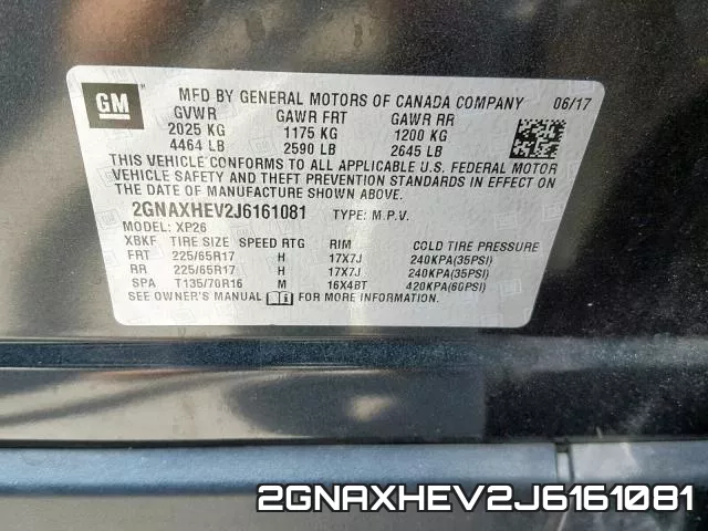 2GNAXHEV2J6161081 фото 2