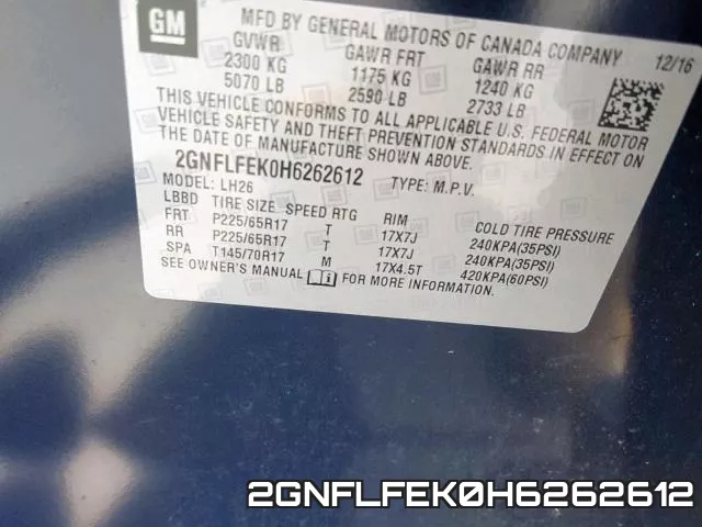 2GNFLFEK0H6262612 фото 2