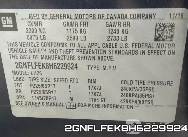 2GNFLFEK8H6229924 фото 10