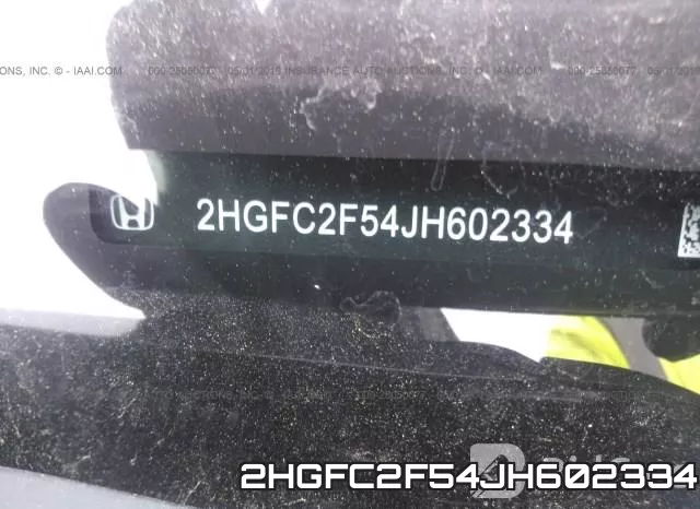 2HGFC2F54JH602334 фото 10