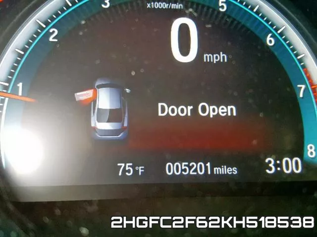 2HGFC2F62KH518538 фото 9