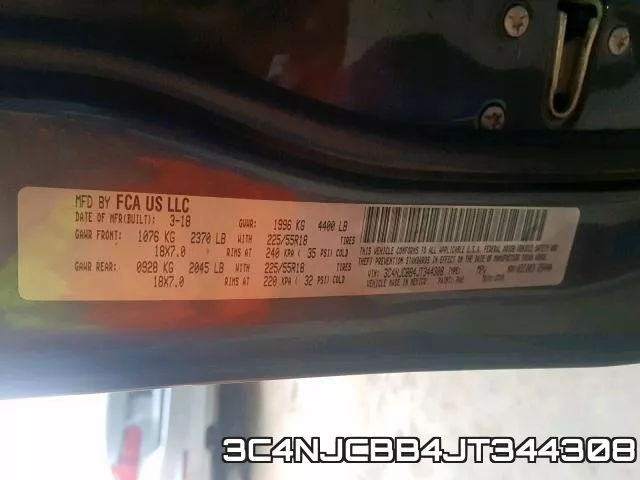 3C4NJCBB4JT344308 фото 2