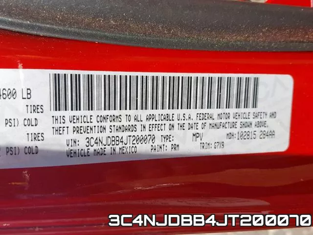 3C4NJDBB4JT200070 фото 2