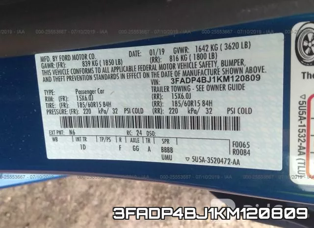 3FADP4BJ1KM120809 фото 10