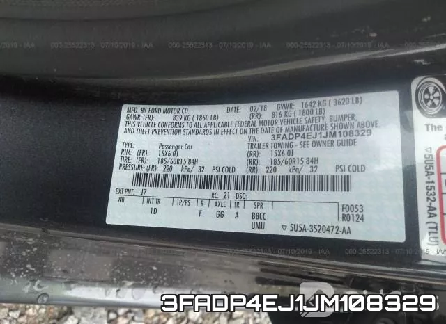 3FADP4EJ1JM108329 фото 10