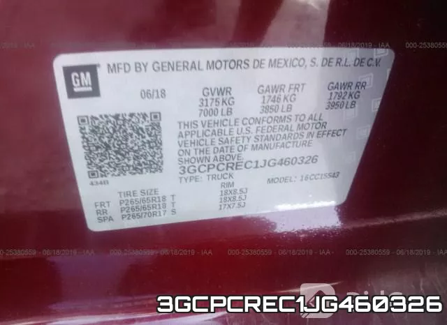 3GCPCREC1JG460326 фото 10