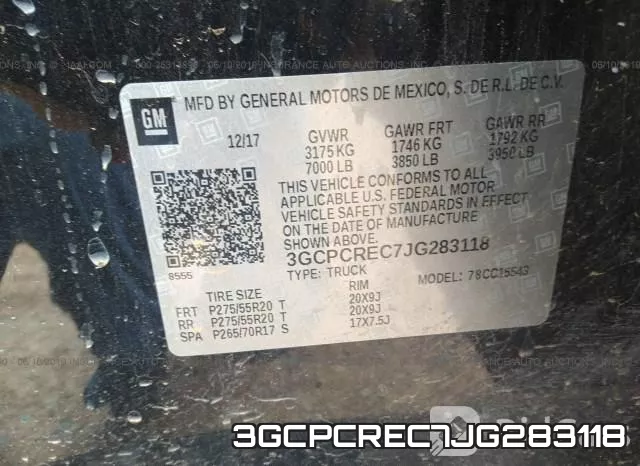 3GCPCREC7JG283118 фото 10