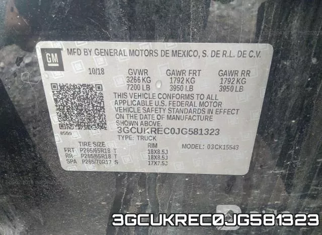 3GCUKREC0JG581323 фото 10
