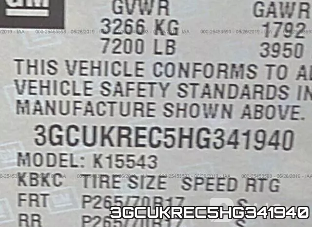 3GCUKREC5HG341940 фото 10