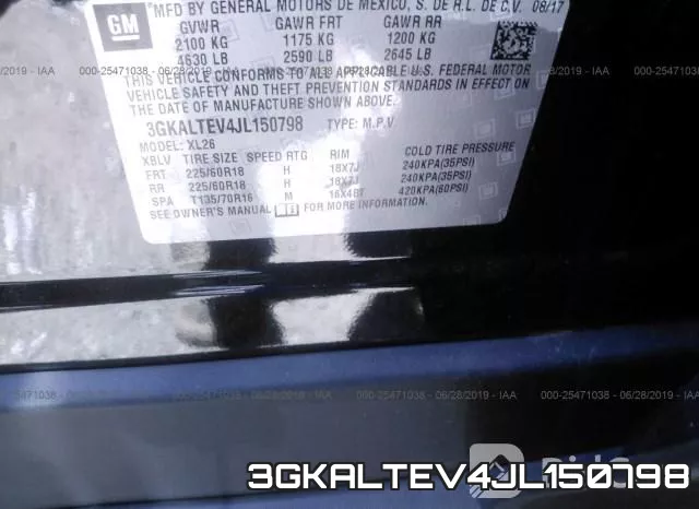 3GKALTEV4JL150798 фото 9