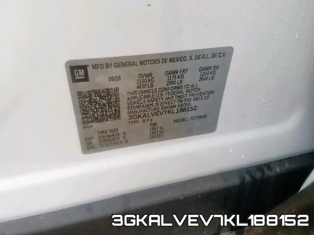 3GKALVEV7KL188152 фото 2