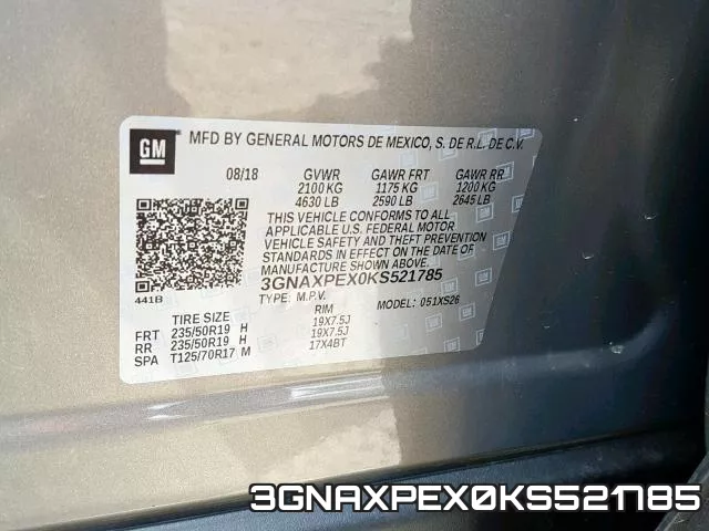 3GNAXPEX0KS521785 фото 2