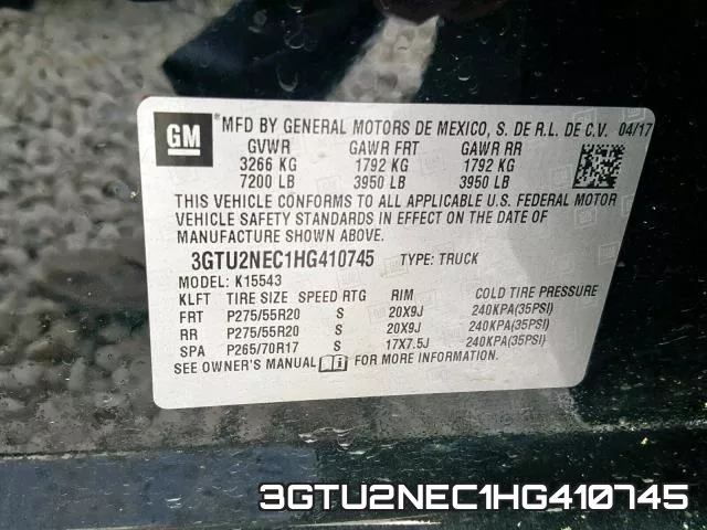 3GTU2NEC1HG410745 фото 2