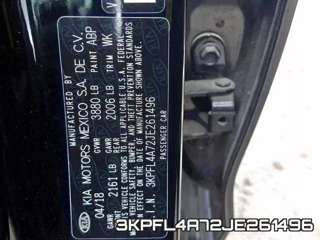 3KPFL4A72JE261496 фото 2
