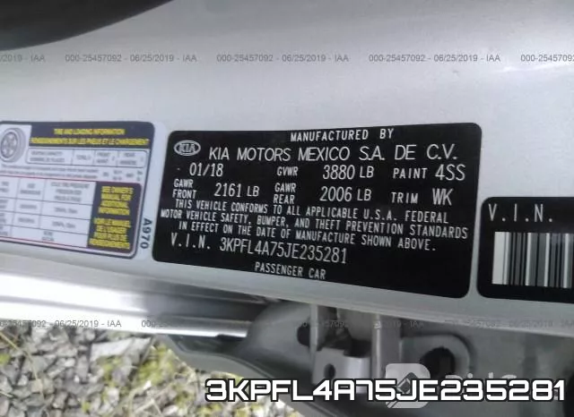 3KPFL4A75JE235281 фото 10